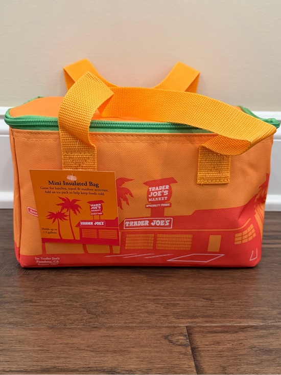 Trader Joe'S Handbags - Trader Joe's Mini Insulated Bag - Orange/green